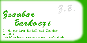 zsombor barkoczi business card